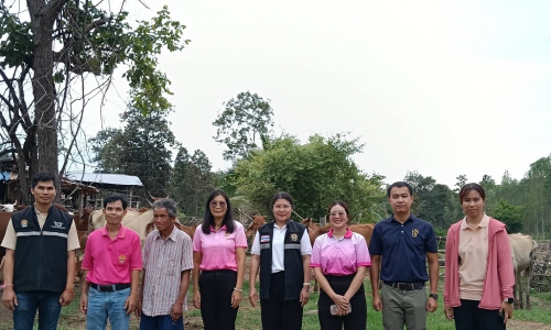 การติดตามงานโครงการโคเนื้อสร้างอาชีพ ระยะที่ 2 ในพื้นที่จังหวัดเลย